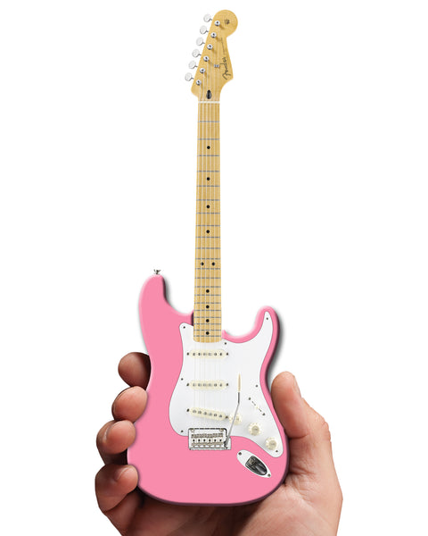 Pink Fender™ Strat™ Miniature Guitar Replica - Officially Licensed
