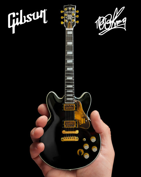 BB KING Gibson ES-345 80th Birthday Lucille Miniature Guitar Model