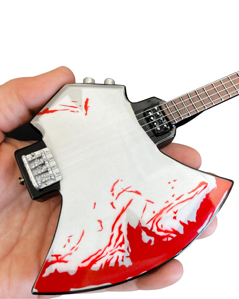 Gene Simmons Signature BLOOD AXE Kiss Bass Mini Guitar Model