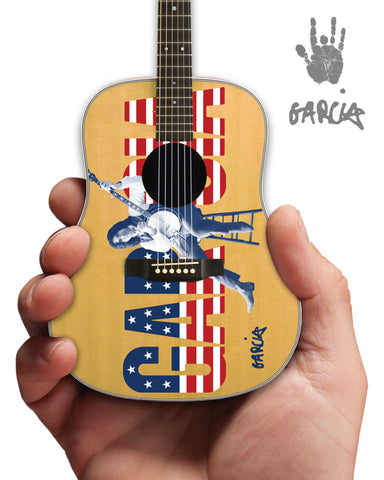 **NEW** Jerry Garcia™ "USA Art Flag" Tribute Acoustic Mini Guitar - Herb Greene Photo