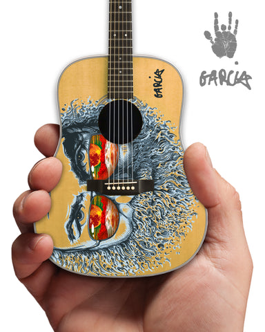 **NEW** Jerry Garcia™ "Palm Sunday" Art Tribute Acoustic Miniature Guitar
