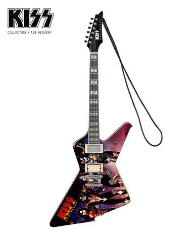 6" KISS® Destroyer Album Tribute ICEMAN Mini Guitar Ornament - Handcrafted from Solid Wood