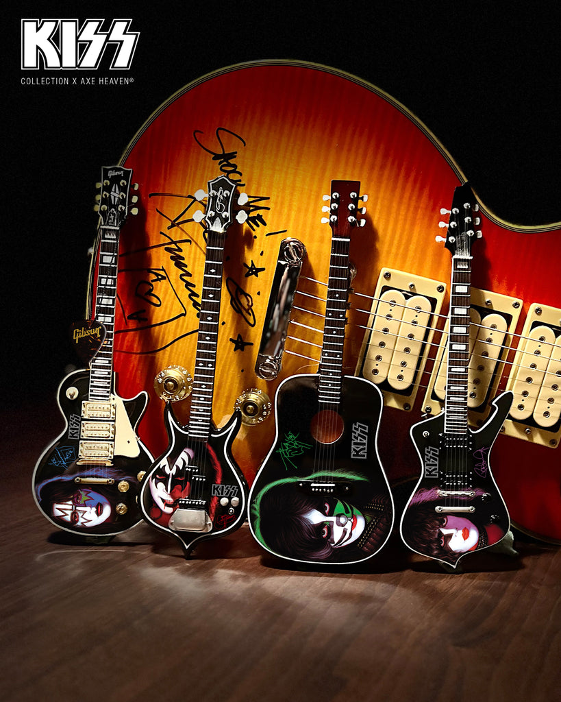 1978  KISS® SOLO ALBUMS Tribute Miniature Guitars -SET OF 4 Models