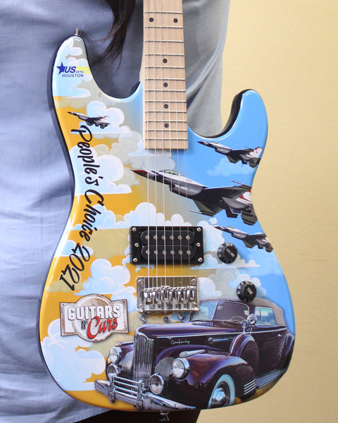 CUSTOM PROMO GUITAR Real Electric Guitar - Full Color 3M Vinyl Guitar Wrap Promotional Guitar