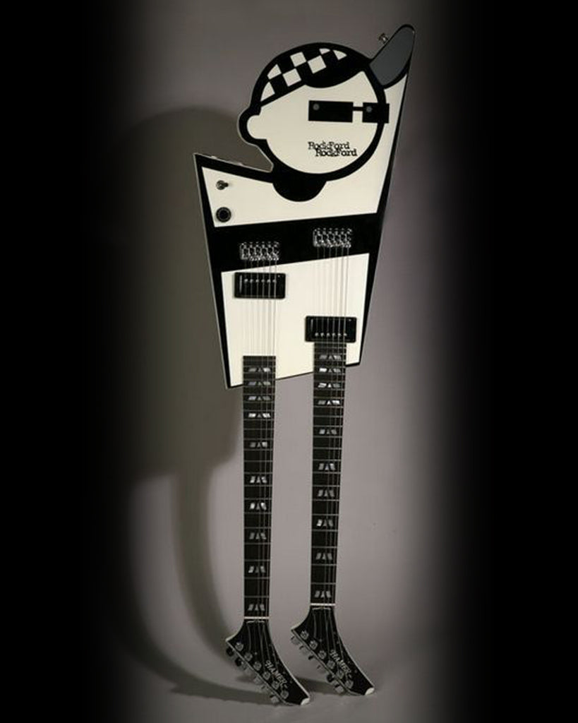 RICK NIELSEN™ Little Dick Doubleneck Mini Guitar Replica Collectible - Officially Licensed (Copy)