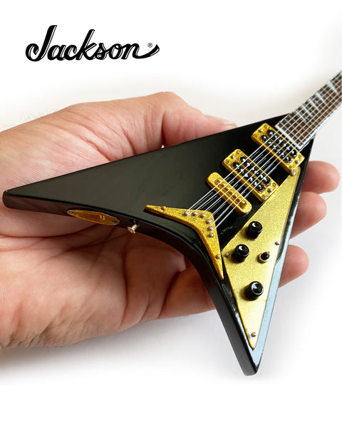 Jackson Guitars® Signature Rhoads Black Concorde V Miniature Guitar Replica Collectible