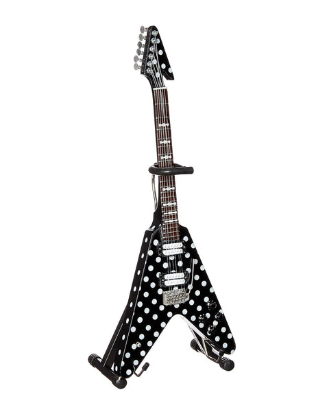 "Harpoon" V Polka Dot Signature Miniature Guitar Replica Collectible