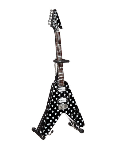 "Harpoon" V Polka Dot Signature Miniature Guitar Replica Collectible