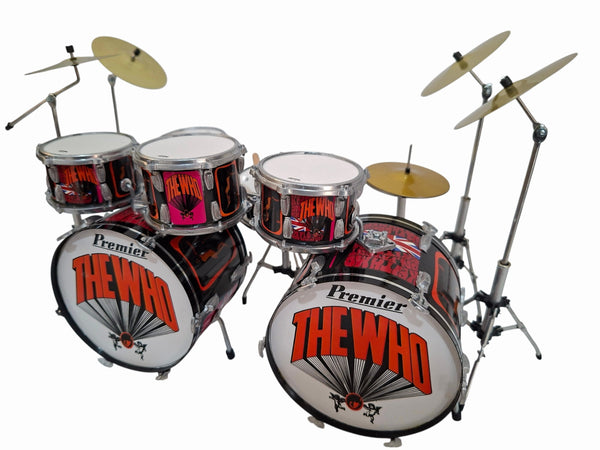 Keith Moon Pictures of Lily Tribute Drum Set Miniature Replica Collectible