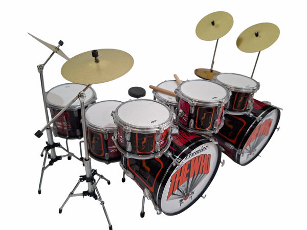 Keith Moon Pictures of Lily Tribute Drum Set Miniature Replica Collectible