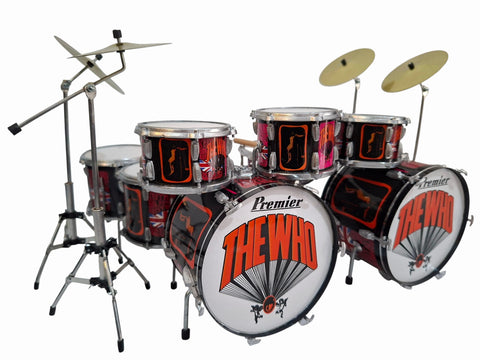 Keith Moon Pictures of Lily Tribute Drum Set Miniature Replica Collectible