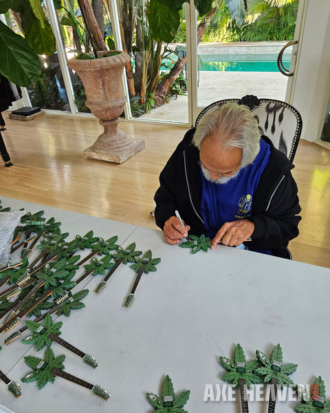 2026 Cheech & Chong Signed Sweet Leaf Guitars® Replica Collectible Autographed by Cheech Marin and Tommy Chong