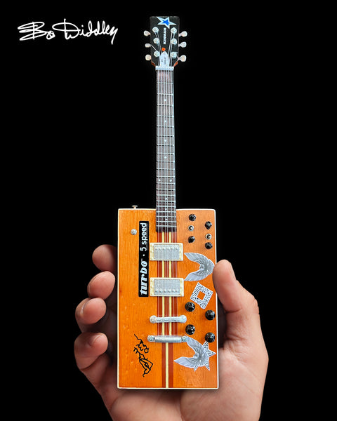 Bo Diddley Signature “Twang Machine” Turbo 5-speed Kinman Custom Mini Guitar Model