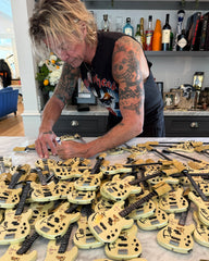 REAL AUTOGRAPH - Duff McKagan "#1 Main" Girl & Purple Symbol Fender™ Precision Bass™ - Metallic Pearl