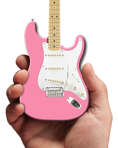 Pink Fender™ Strat™ Miniature Guitar Replica - Officially Licensed
