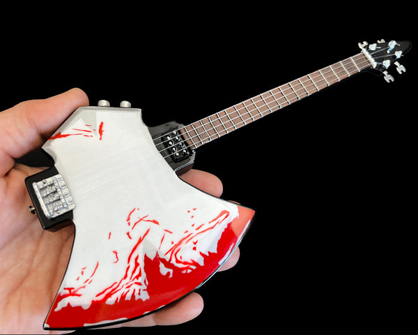 Gene Simmons Signature BLOOD AXE Kiss Bass Mini Guitar Model