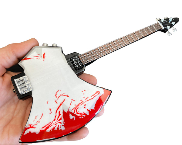 Gene Simmons Signature BLOOD AXE Kiss Bass Mini Guitar Model