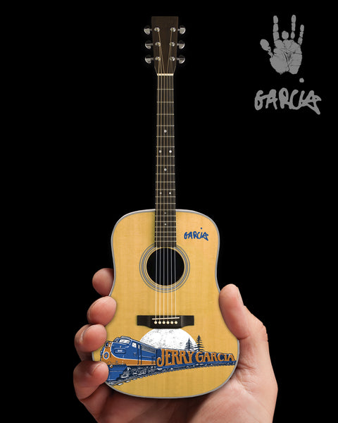 **NEW** Jerry Garcia™ "Freight Train" Art Tribute Acoustic Mini Guitar