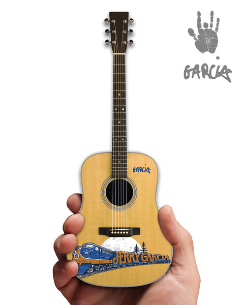 **NEW** Jerry Garcia™ "Freight Train" Art Tribute Acoustic Mini Guitar