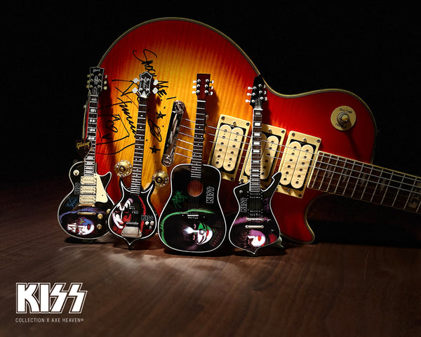 1978  KISS® SOLO ALBUMS Tribute Miniature Guitars -SET OF 4 Models