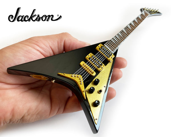 Jackson Guitars® Signature Rhoads Black Concorde V Miniature Guitar Replica Collectible