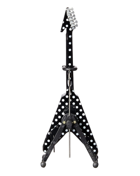 "Harpoon" V Polka Dot Signature Miniature Guitar Replica Collectible