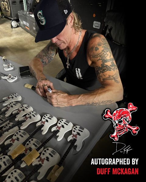 REAL AUTOGRAPHED - Duff McKagan Skull Fender™ Precision Bass™ - White Pearl