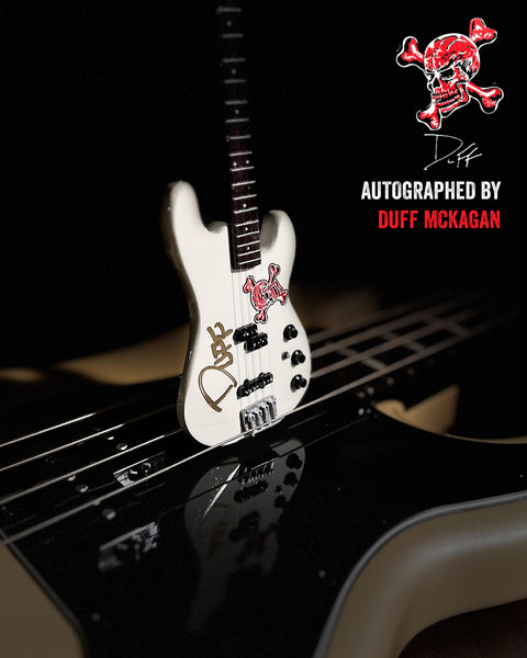 REAL AUTOGRAPHED - Duff McKagan Skull Fender™ Precision Bass™ - White Pearl