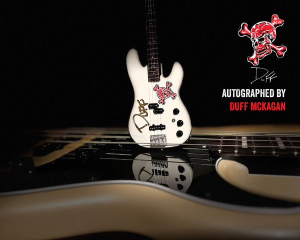 REAL AUTOGRAPHED - Duff McKagan Skull Fender™ Precision Bass™ - White Pearl