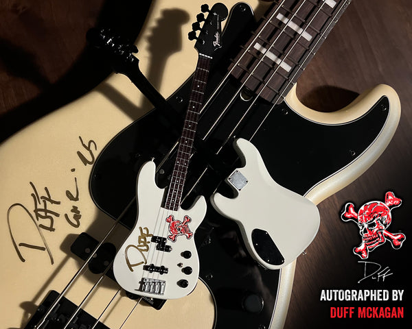 REAL AUTOGRAPHED - Duff McKagan Skull Fender™ Precision Bass™ - White Pearl