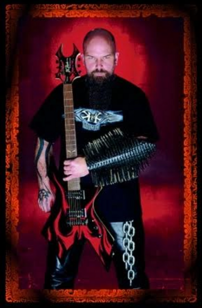 Official B.C. Rich® Kerry King Flame Wartribe Warlock® Mini Guitar