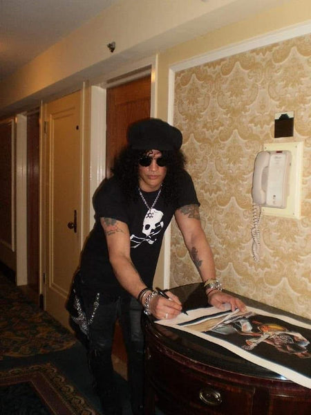Slash Lithograph by Ron Bailey - Limited Edition - Autographed by Slash