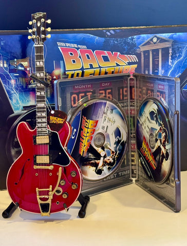 Back To The Future 40th Anniversary Trilogy Gift Set Includes "1955" Gibson ES-345™ Mini Guitar