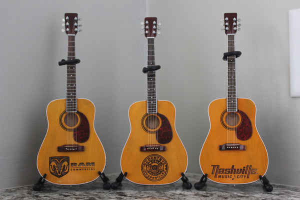 CUSTOM Laser Engraved Dreadnought Acoustic Mini Guitars - LOT OF 36 UNITS - ENGRAVE YOUR LOGO