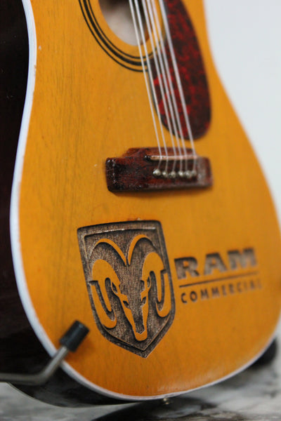 CUSTOM Laser Engraved Dreadnought Acoustic Mini Guitars - LOT OF 36 UNITS - ENGRAVE YOUR LOGO