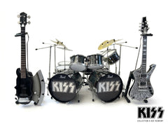 KISS® CLASSIC BAND SET Tribute Miniature Guitar, Bass & Drum Set - SET OF 3 Models
