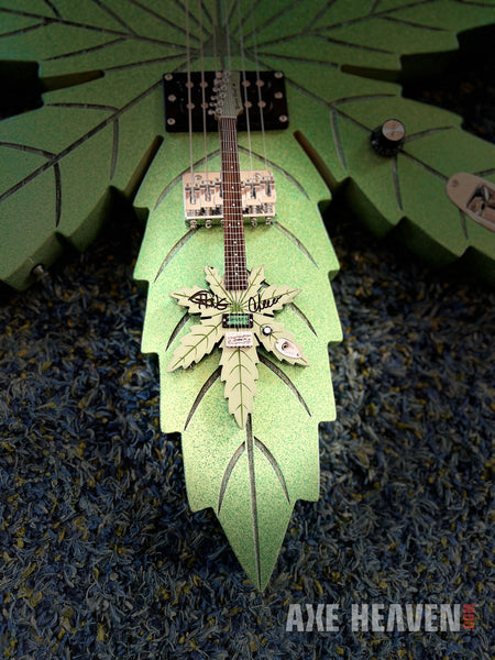 2026 Cheech & Chong Signed Sweet Leaf Guitars® Replica Collectible Autographed by Cheech Marin and Tommy Chong