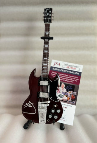 Brian Welch Korn Autographed Gibson SG Cherry Mini Guitar New Authentic JSA