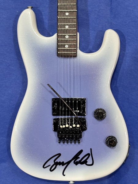 Bruce Kulick Signed "Flip Flop" Asylum Tour Mini Guitar - Limited Edition