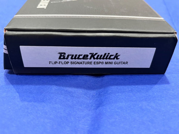 Bruce Kulick Signed "Flip Flop" Asylum Tour Mini Guitar - Limited Edition