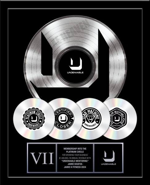Custom Platinum Record & CD Award 18" x 22" Framed Award with REAL 12" Metalized Platinum Record