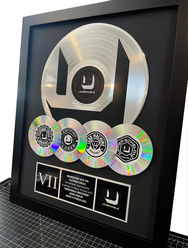 Custom Platinum Record & CD Award 18