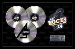 BUSINESS TRIPLE PLATINUM RECORD Achievement Award - 36" x 24" Framed Album Tribute - Custom Full Color Designed Background