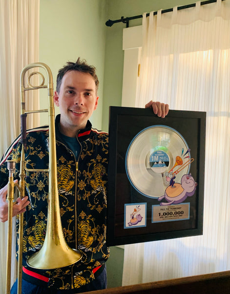 CORPORATE Record Award Gifts - Personalized  CUSTOM ART ON RECORD - 18" x 22" Framed 12" Platinum / Gold Record