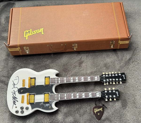 Don Felder The Eagles JSA Autographed Signed Mini Guitar by AXE HEAVEN® - 1:4 Scale Collectible Memorabilia