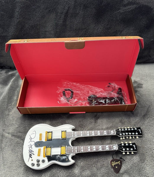Don Felder The Eagles JSA Autographed Signed Mini Guitar by AXE HEAVEN® - 1:4 Scale Collectible Memorabilia
