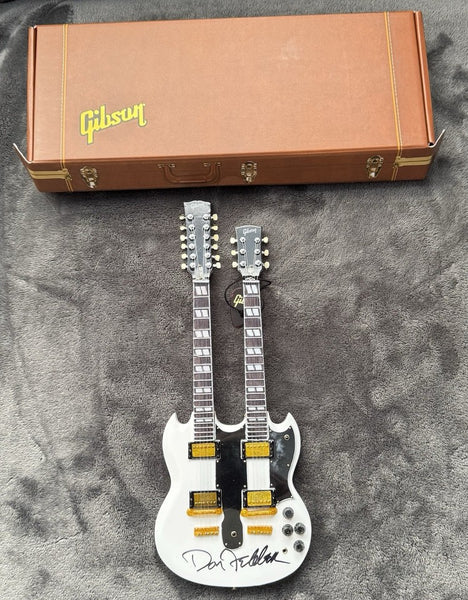 Don Felder The Eagles JSA Autographed Signed Mini Guitar by AXE HEAVEN® - 1:4 Scale Collectible Memorabilia