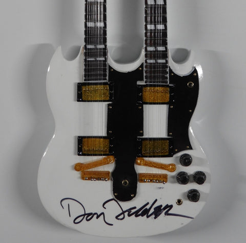 Don Felder The Eagles JSA Autographed Signed Mini Guitar by AXE HEAVEN® - 1:4 Scale Collectible Memorabilia