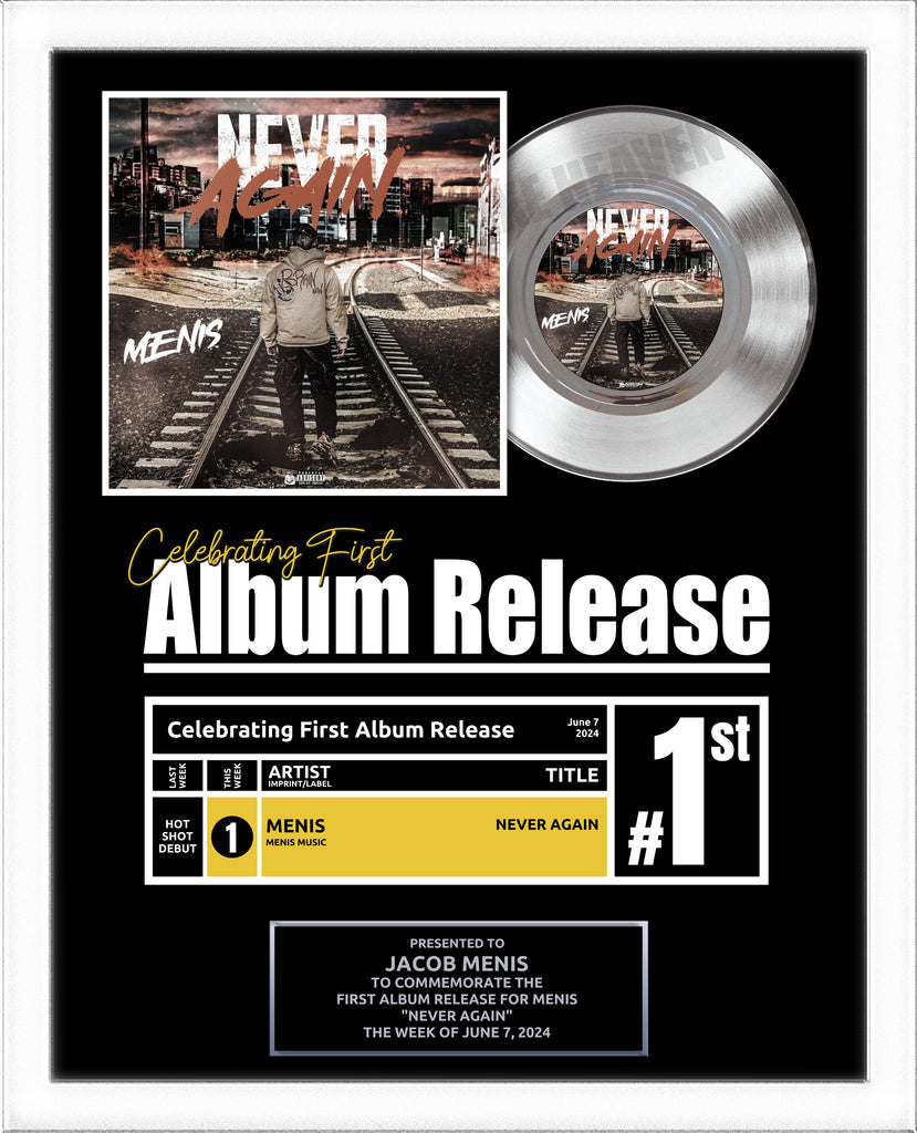 日本全国送料無料商品人気ランキング FIRST ALBUM RELEASE Platinum Record Award - Great Gift for ミュージック