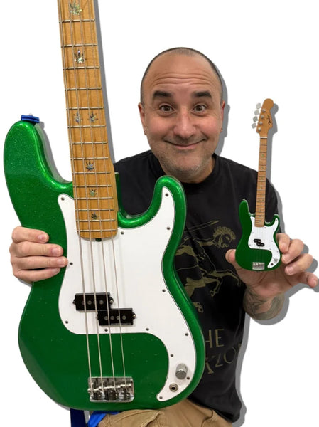 Ian Grushka Fender™ "Jib Jello" Mini Bass - SILVER Autograph - LIMITED 1 of 10